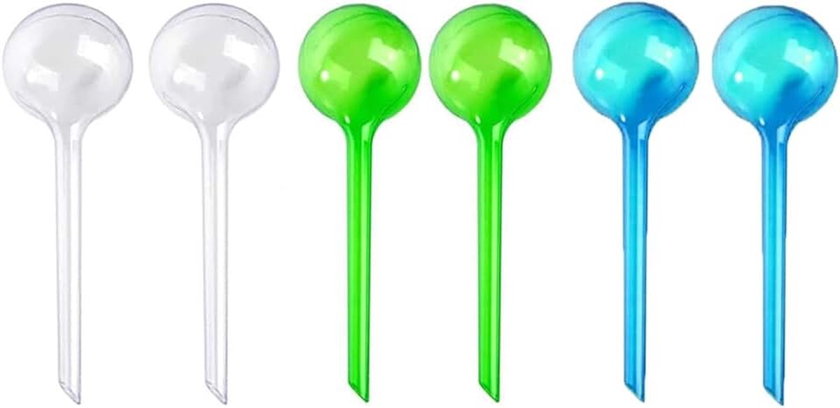 Set van 6 zelfbewaterende plantenbollen - automatische PVC-irrigatiebollen voor binnen/buiten potplanten, geleidelijk hydratatiesysteem voor bloemen/kruiden/tuinen