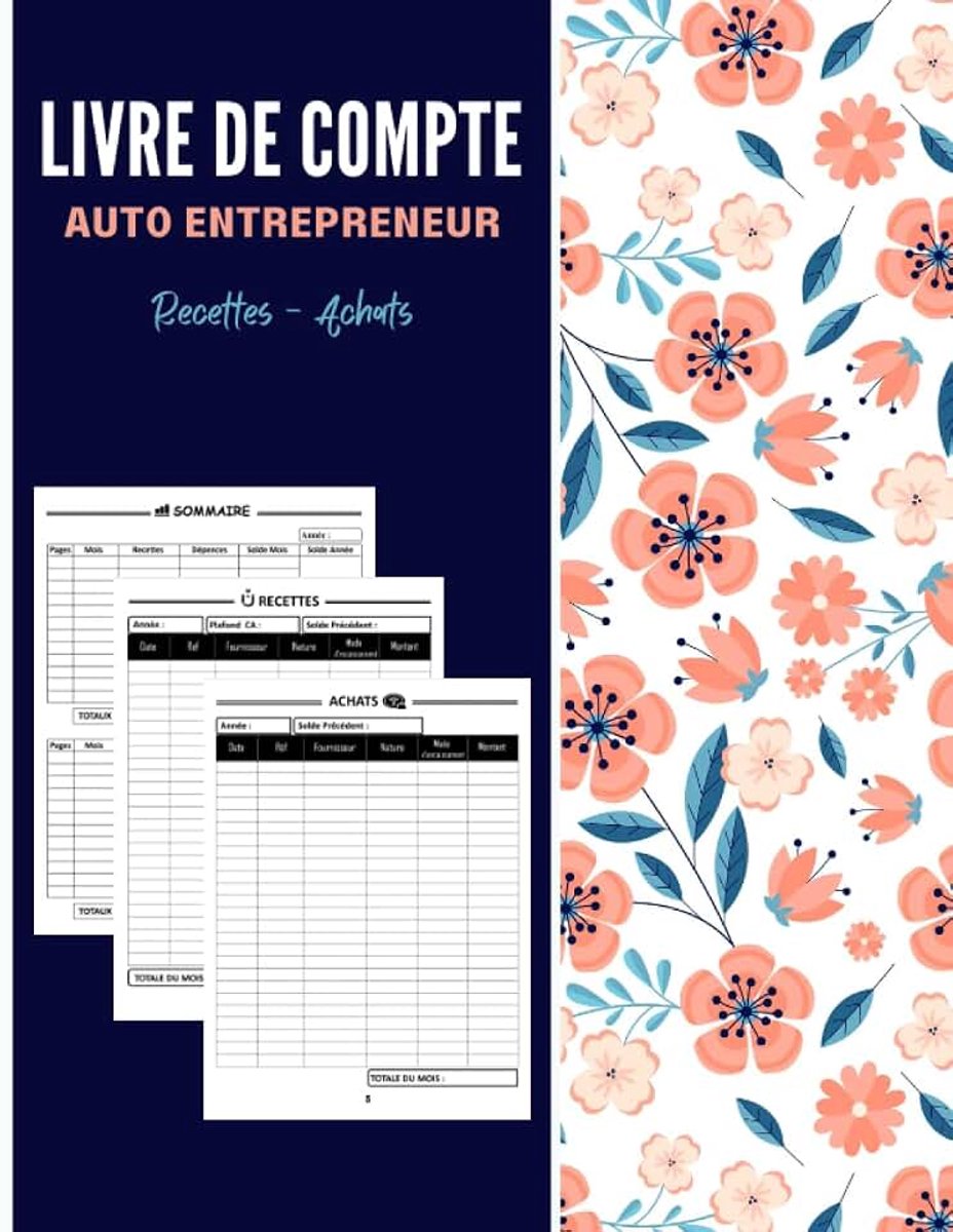 Auto entrepreneur: Conforme aux Obligations Comptables, Livre Chronologique des Recettes Achats Micro Entreprise ... Dépense Simple Auto-Entrepreneur à Remplir .