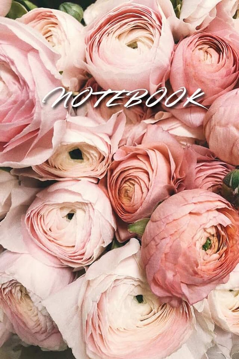 Pink Peony Notebook: Floral Lined Journal for Women, 120 Pages