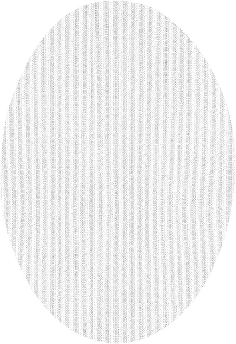 Kniebeschermers voor kleding, patches voor reparatie van kleding, 6 elleboogbeschermers of kniebeschermers 9 x 13 cm, wit