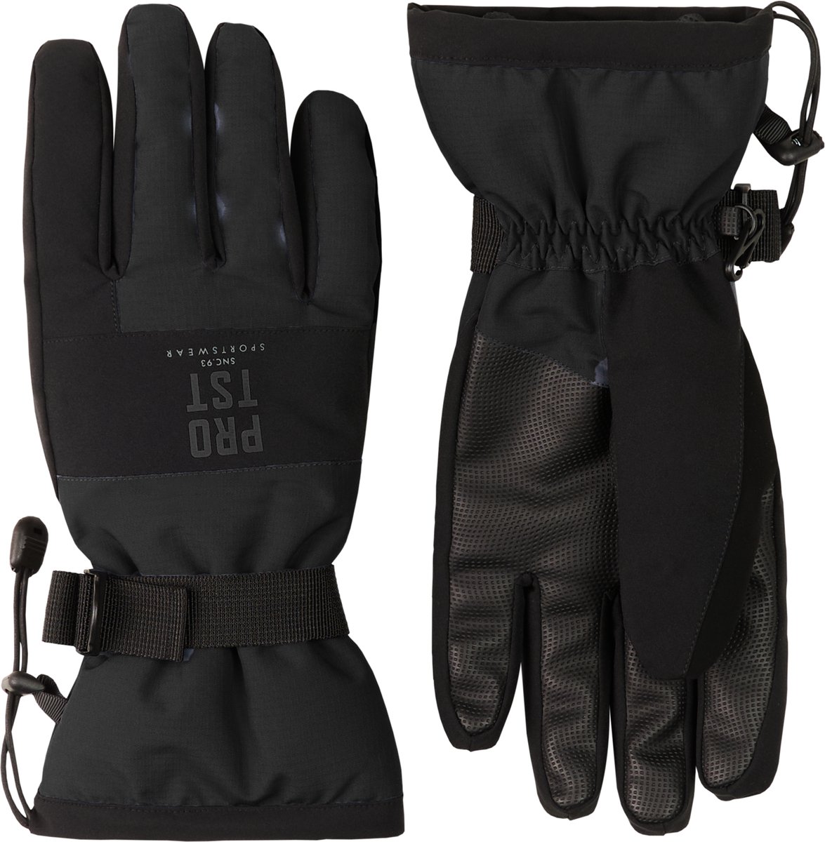 Protest PRTShuffle Ski handschoenen Heren Waterafstotend Ribstof Zwart
