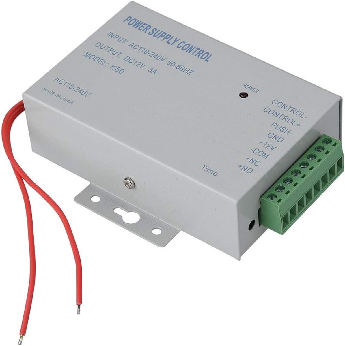 Toegangscontrolesysteem voor netaansluiting AC110V-240V met DC 12V 3A 30W voedingseenheid en beveiliging