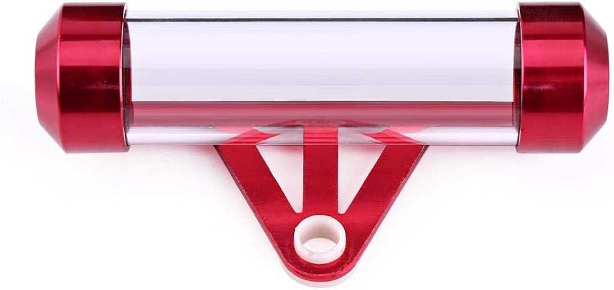 Universele Motorrijwiel Veilige belastingschijfbuis Cilindrische houder Frame Waterdichte motorfietsbuishouder(rood)
