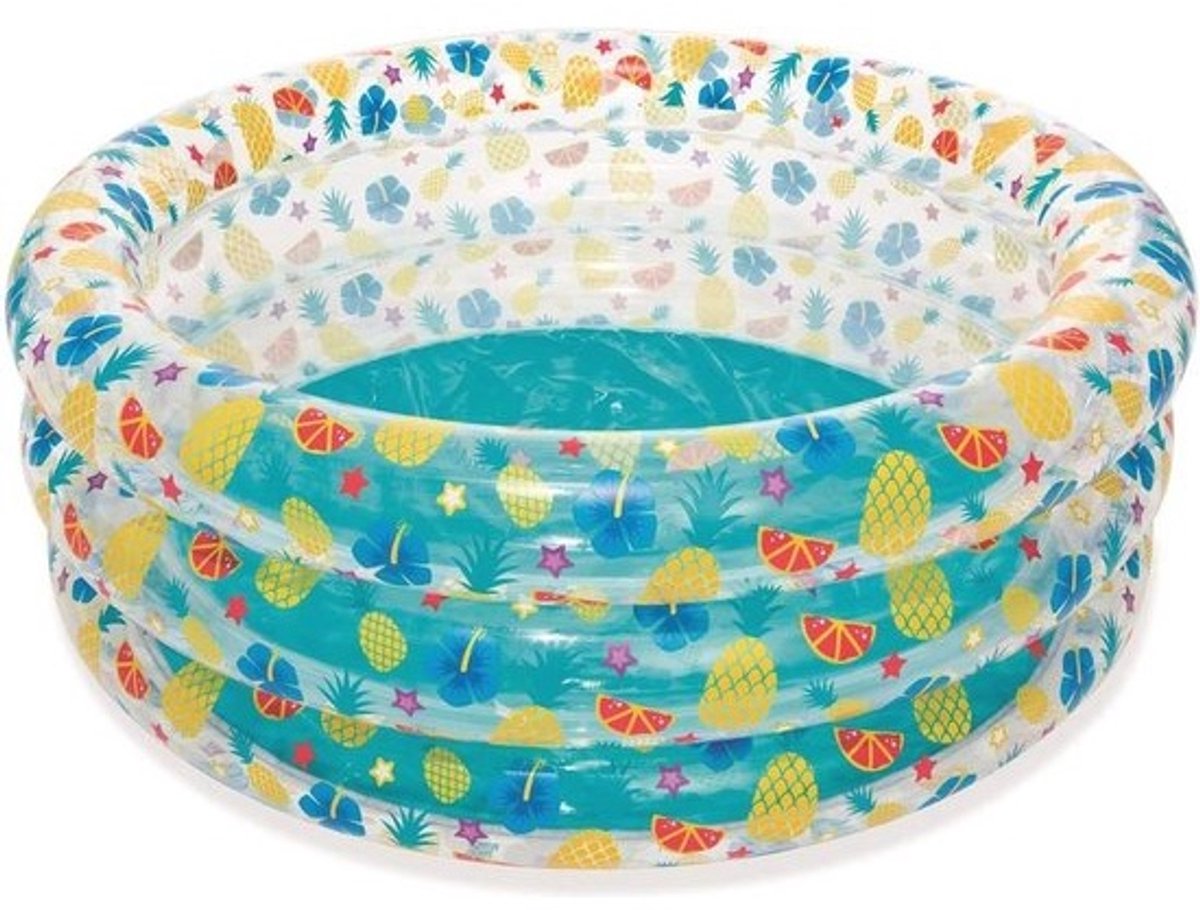 Opblaasbaar Kinderzwembad 150 x 53 cm - Tropisch Speelplezier voor Kinderen