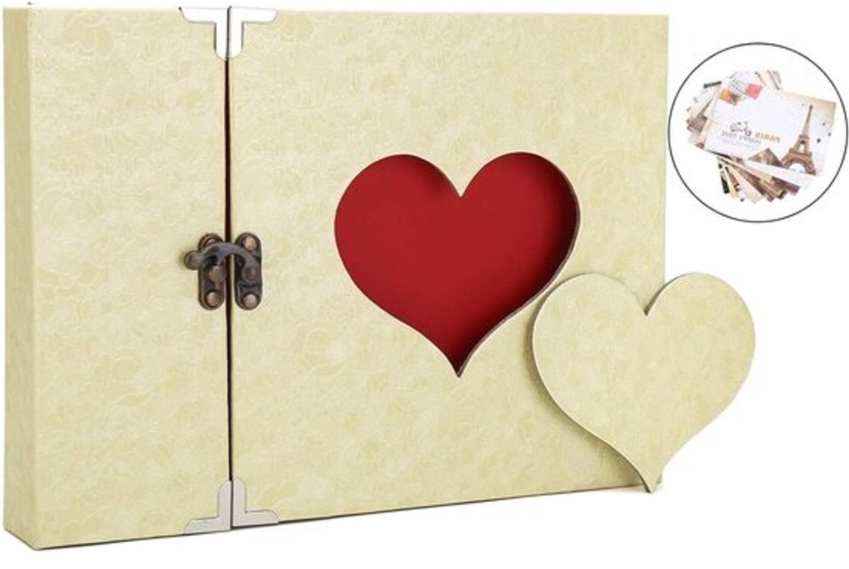 Grote vintage fotoalbums voor scrapbooking - DIY scrapbook kit met 30 zwarte pagina's en accessoires - voor verjaardagscadeau, kerstcadeau of jubileumgeschenk