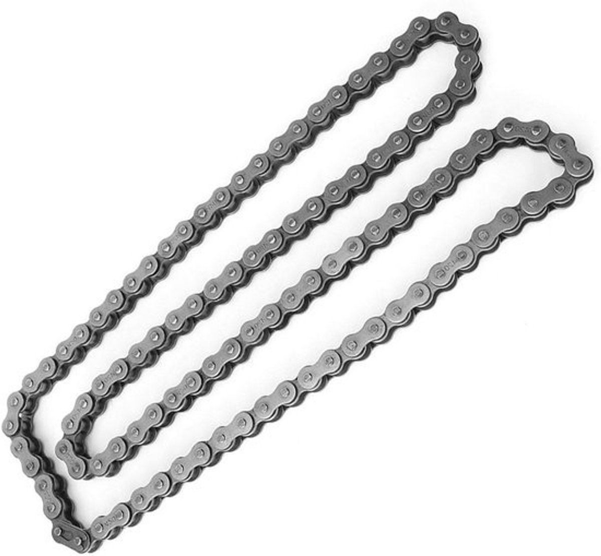 Dailygoods - Motorfiets schakelketting 420 102 - Geschikt voor Dirt Bike/ATV - Hoogwaardige legering - Duurzaam - Roestvrij - Corrosiebestendig - Motorketting