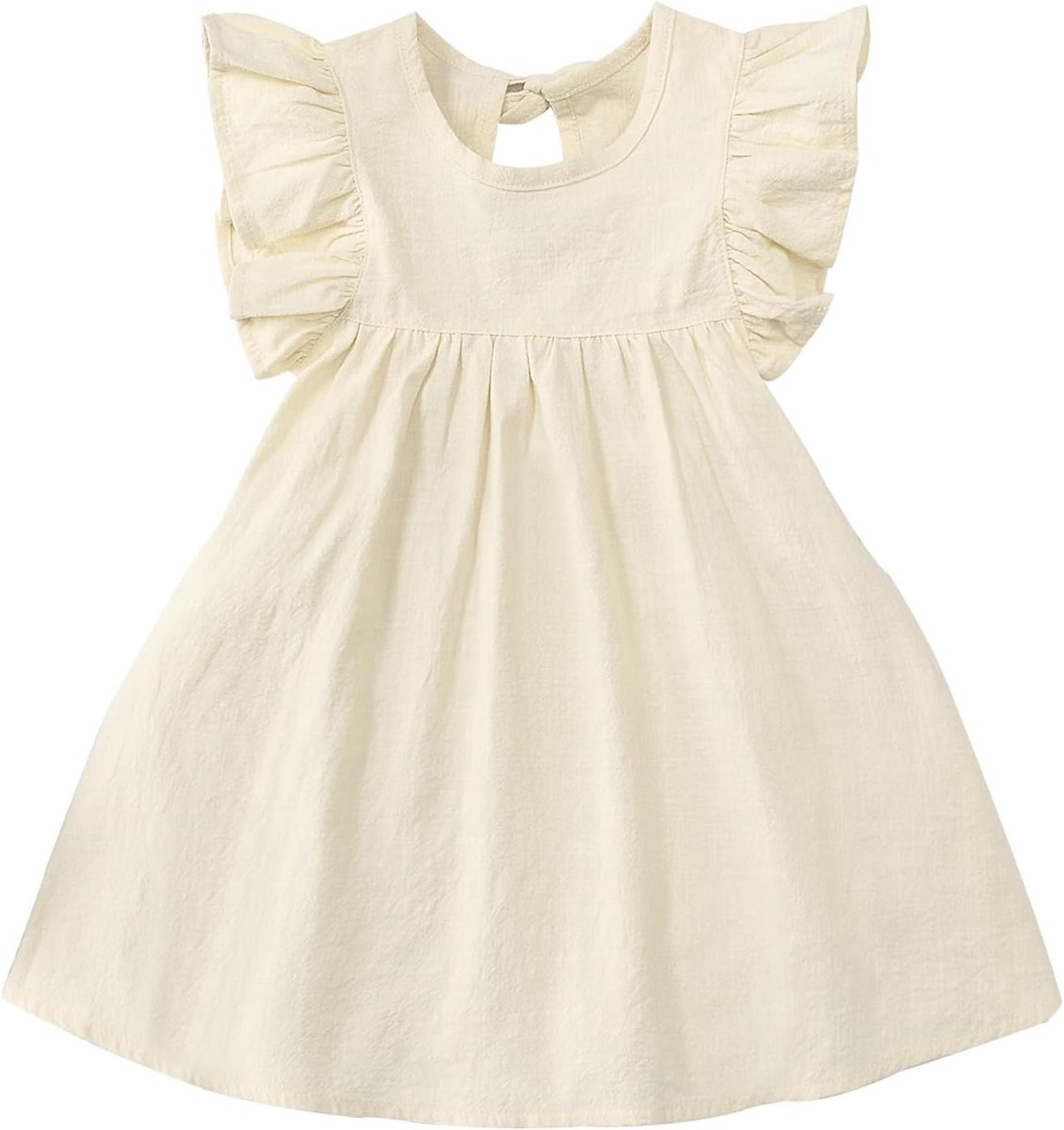 Zomerjurk voor meisjes, mouwloos, elegant, A-lijn, prinsessenjurk voor verjaardagsfeesten, ceremonies, 2-7 jaar