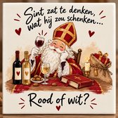 Tegel Sinterklaas | sint zat te denken | cadeau | feestdagen | schoencadeau | feestdagen