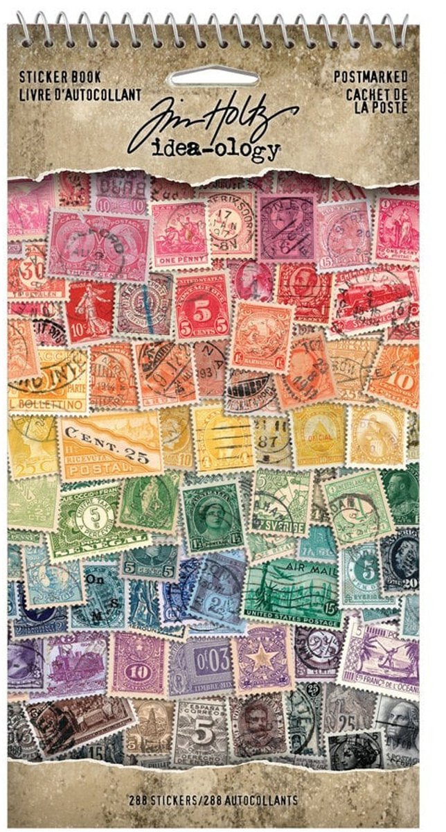 Tim Holtz Sticker book postmarked