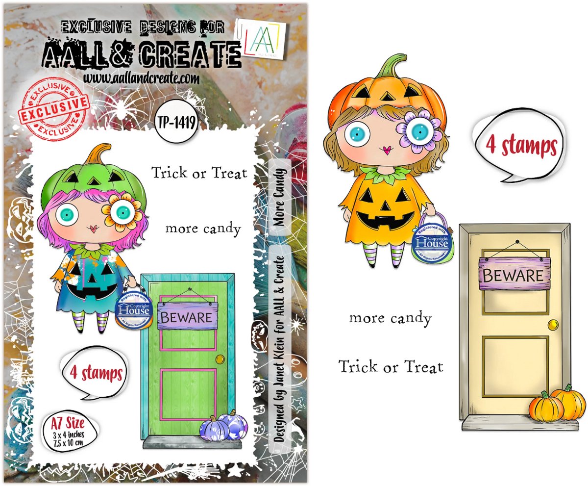 Aall & Create clearstamps A7 - More candy