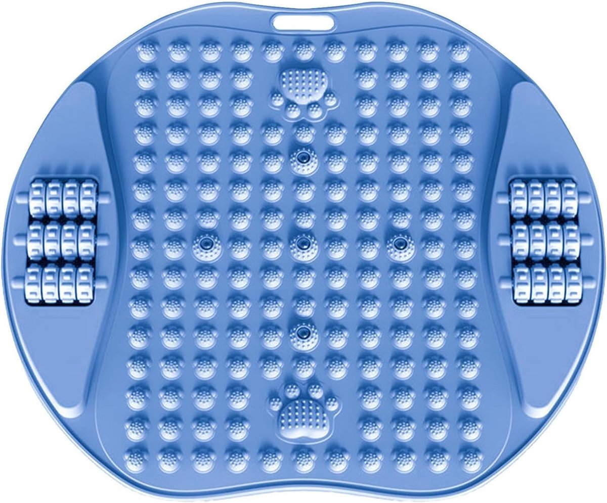 Voetmassageapparaat, voetstimulator met drukpunten - Antislip massageapparaat voor het lopen en trainen van vingers voor koppels, vrienden en partners - blauw