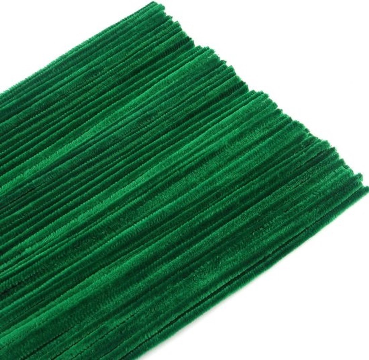 200 Donkergroene Pijpenragers - Chenille Stelen van 30 cm voor DIY en Decoratie