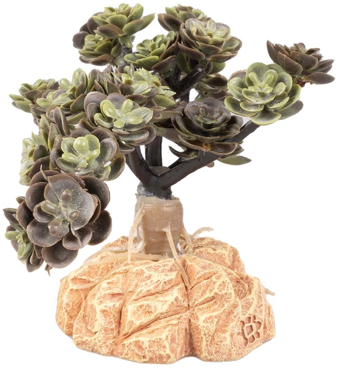 Terra Della Woestijnplant Sedum spurium groen | 15x11x10 cm | terrarium kunstplant