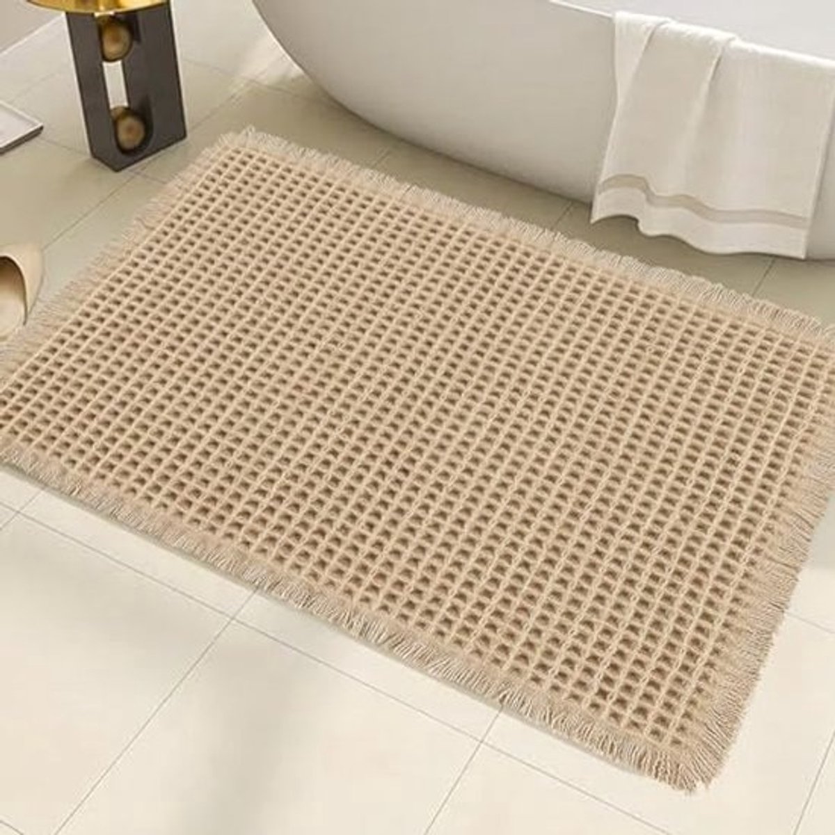 Super Absorberende Antislip Badkamermat - Machinewasbare Badmat Met Zachte Achterkant - 43 x 60 cm
