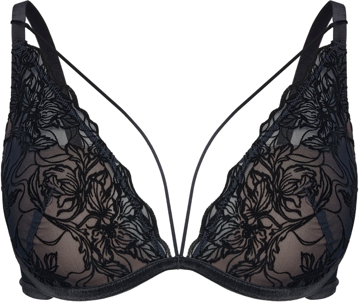 ESOTIQ Gabriela - Push-upbeha - Zwart - Plunge