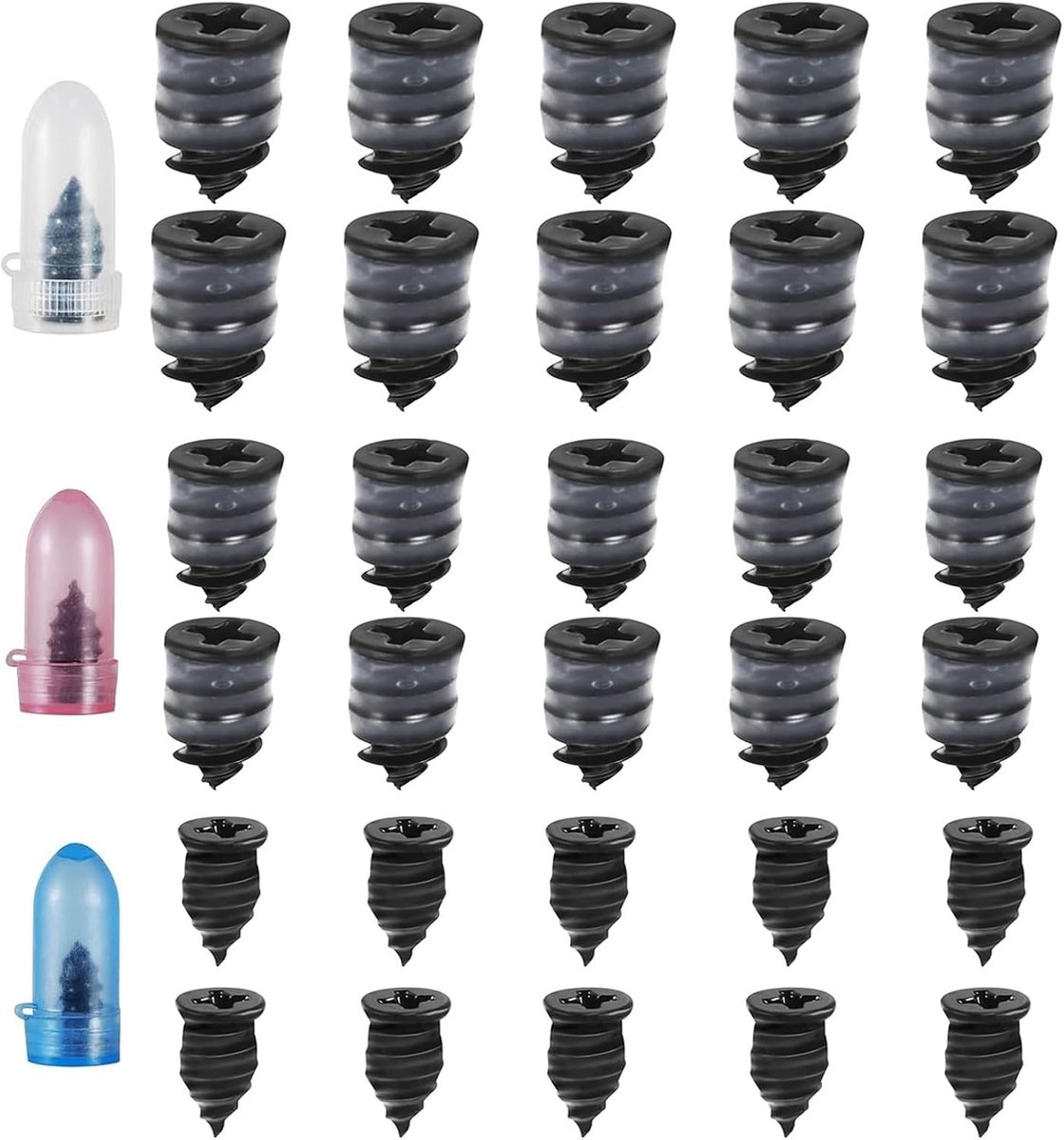 Bandenreparatieset auto - Zwart - S, M, L - Rubber en Metaal - Voor Auto, Motorfiets en Vrachtwagen