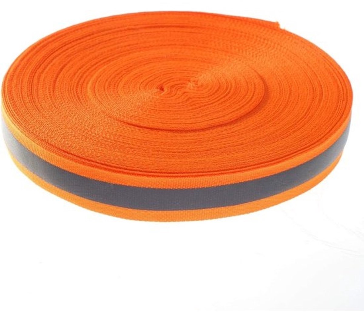 Reflecterende naaitape van 46 meter x 20mm voor kleding en rugzakken - hoge zichtbaarheid, waterdicht en duurzaam oranje