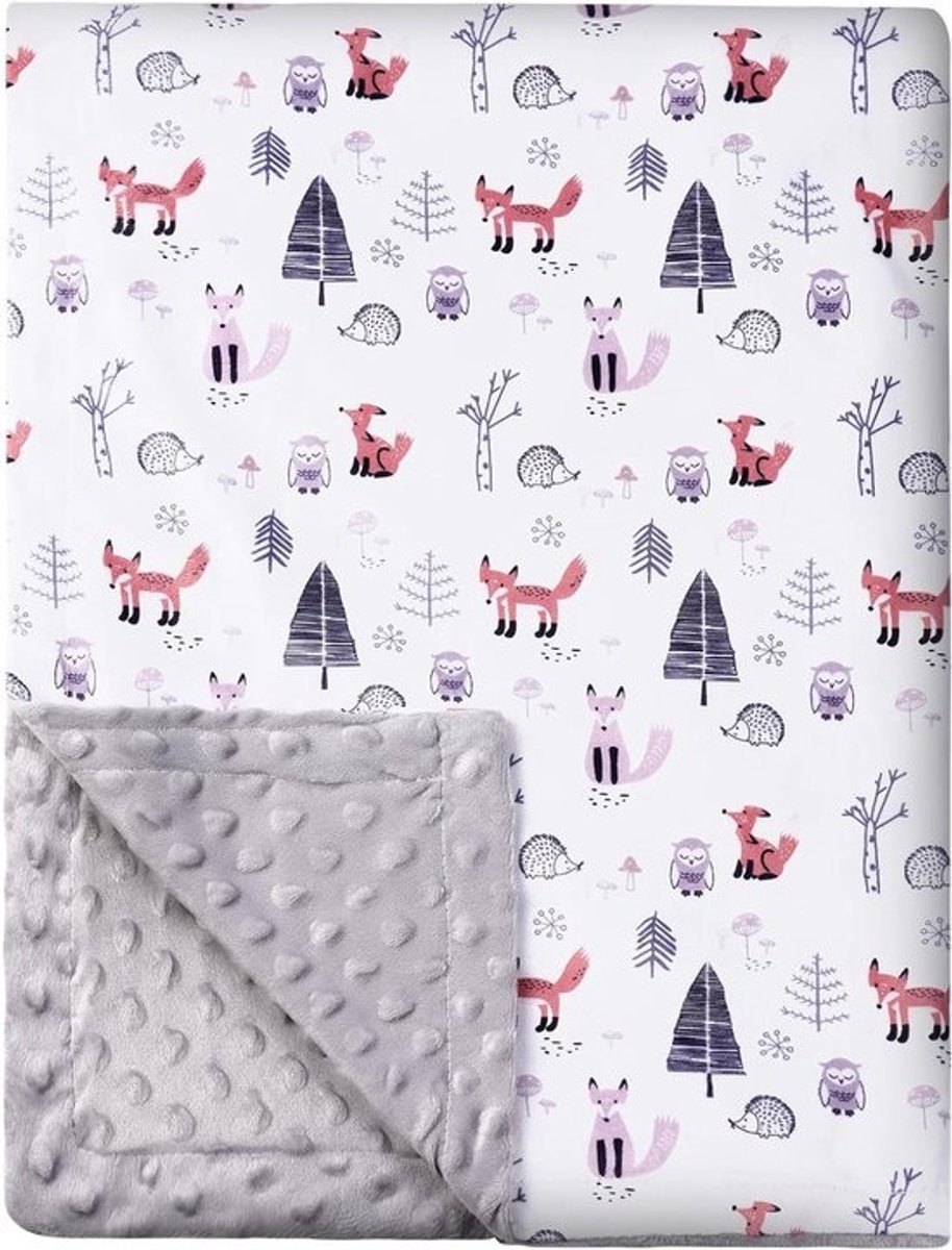 Zachte babyknuffeldeken 75x100cm voor winter - multifunctionele wikkeldeken voor baby's en peuters