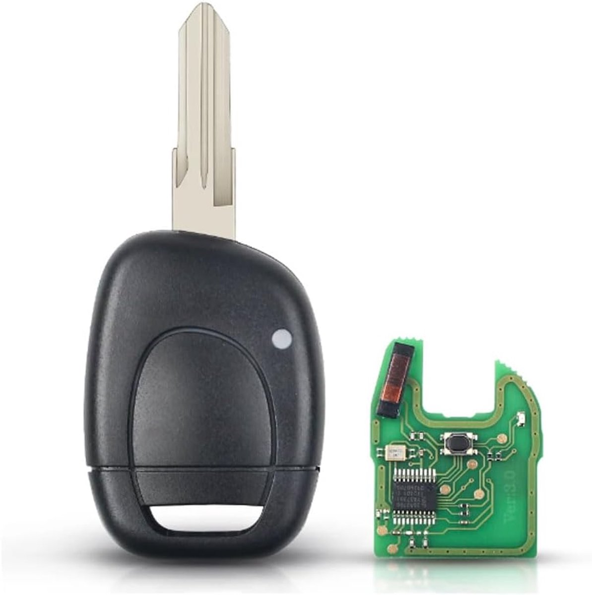 Afstandsbedieningssleutel FOB 433MHz PCF7946 Chip 1 knop afstandsbediening voor Renault Twingo Clio Master Kango 2001-2008 NE72 VAC102 Blade (RE-VAC102-1B)