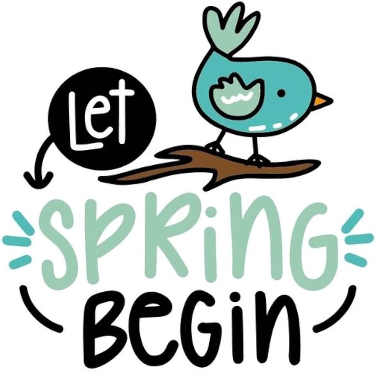 Begin: 150 Lined Journal Pages / Diary / Notebook with Cute Little Blue Bird on the Cover