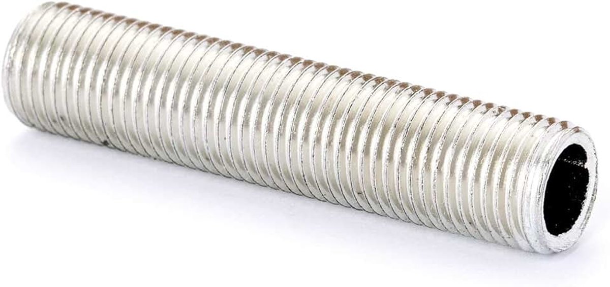 Schroefdraadbuis M10 x 1 10x IJzeren Buis voor Lamplicht, Lichtbuis, Verpakking van 10 (40 mm)
