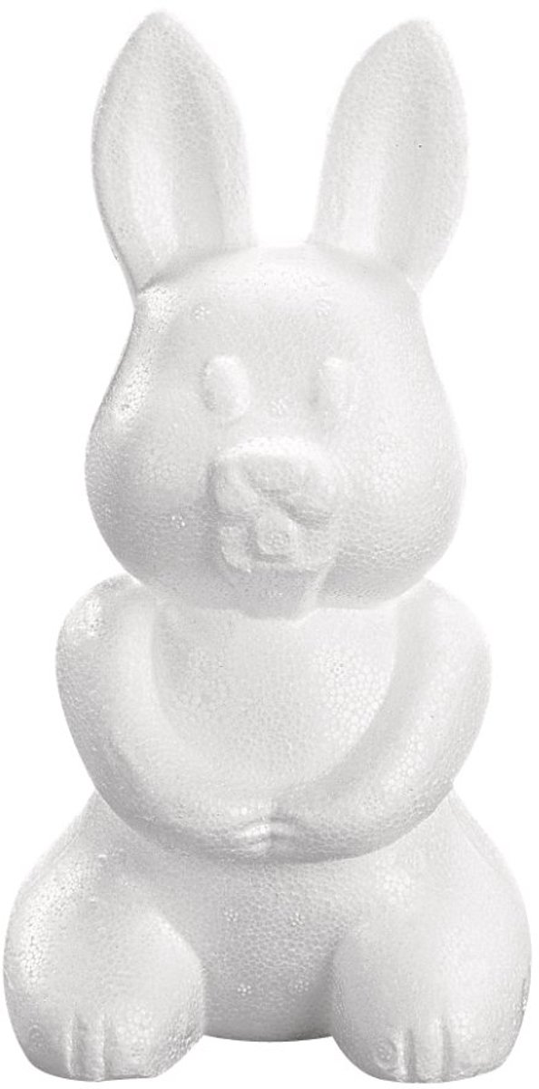 Piepschuim haas, 23 cm