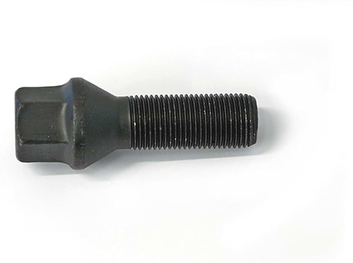 Wielbout konisch M14x1.25 - Lengte 35mm - Zwart