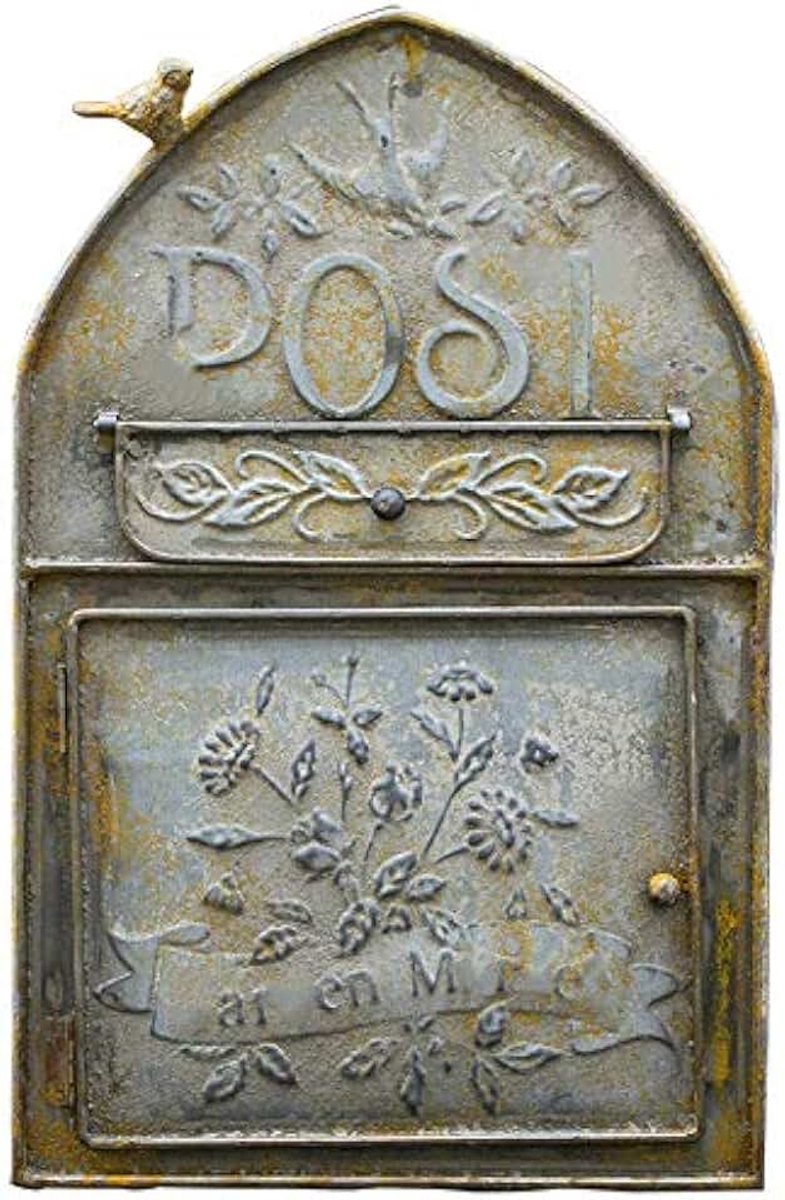 Outdoor Brievenbus, Smeedijzeren Wand-Mailbox, Brievenbus, Retro Outdoor Inbox, Postkaart Doos