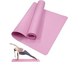 Yogamat voor dames en heren, NIUAWASA draagbaar, 3 mm EVA-oefening, fitnessstudio, deurmat voor fitness, yoga, pilates, training, camping, outdoor, reizen