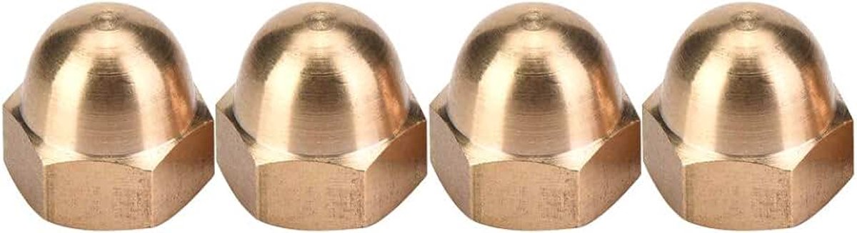 Eikelmoer Kit Koepel Messing Eikelmoeren, Siliconen Kitkop Dop Zeskantmoeren Set Voertuigbevestigingsmiddelen (M12 (5 stuks))