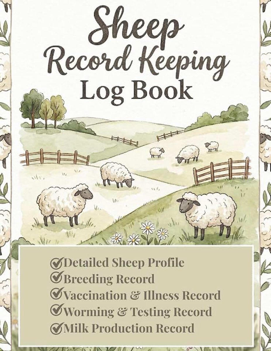Sheep Record Keeping Book: Journal for Breeding, Lambing, Medical Tracker, Wool & Milk Production, Flock & Death Overview | 150 Pages 8.5x11, A4