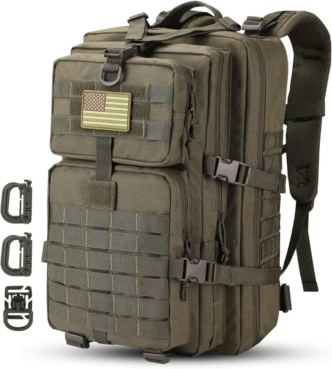 Tactical Tbp-01 Militaire Tactische Rugzak voor volwassenen, 1 stuks, Olijven, 40L