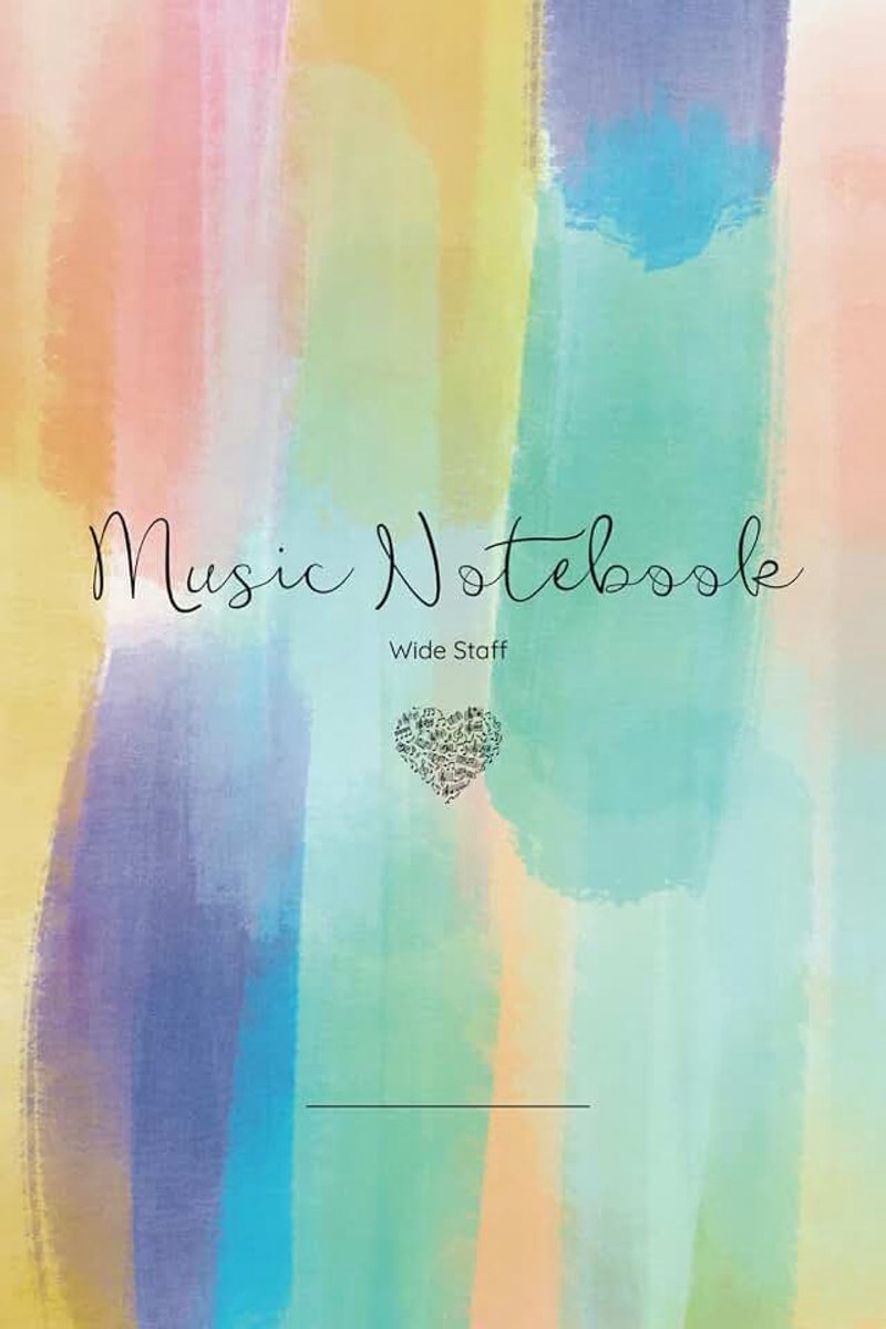 Staff Notebook for Children: Wide Staff | Music Writing | Blank Sheet Music Lesson Notebook | Wide Manuscript Paper | 6 Staves Per Page | Staff Paper Notebook | 6x9 in | 52 Pages