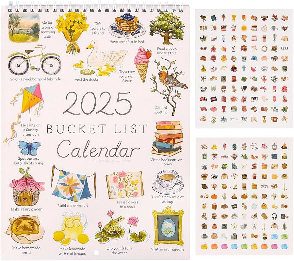 Wandkalender 2025, To-Do-Lijst en Notities, grote Wandkalender met Dubbele Spiraal, Wandkalender voor Plannen of Organiseren