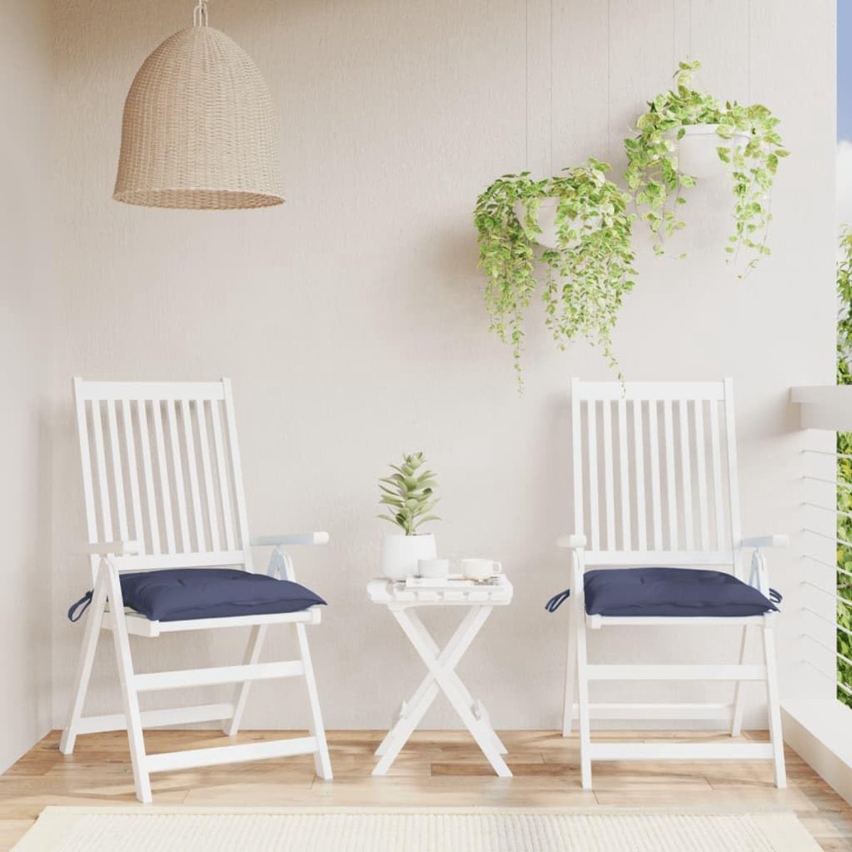Zitkussen voor binnen en buiten, Oxford-stof, waterdicht en antislip, holle vezelvulling voor tuin, terras of kantoor, comfortabel en ademend