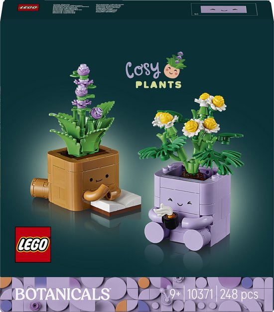 LEGO Botanicals Gezellige Plantjes Bouwpakket voor Kinderen en Kinderkamer-Decoratie 10371