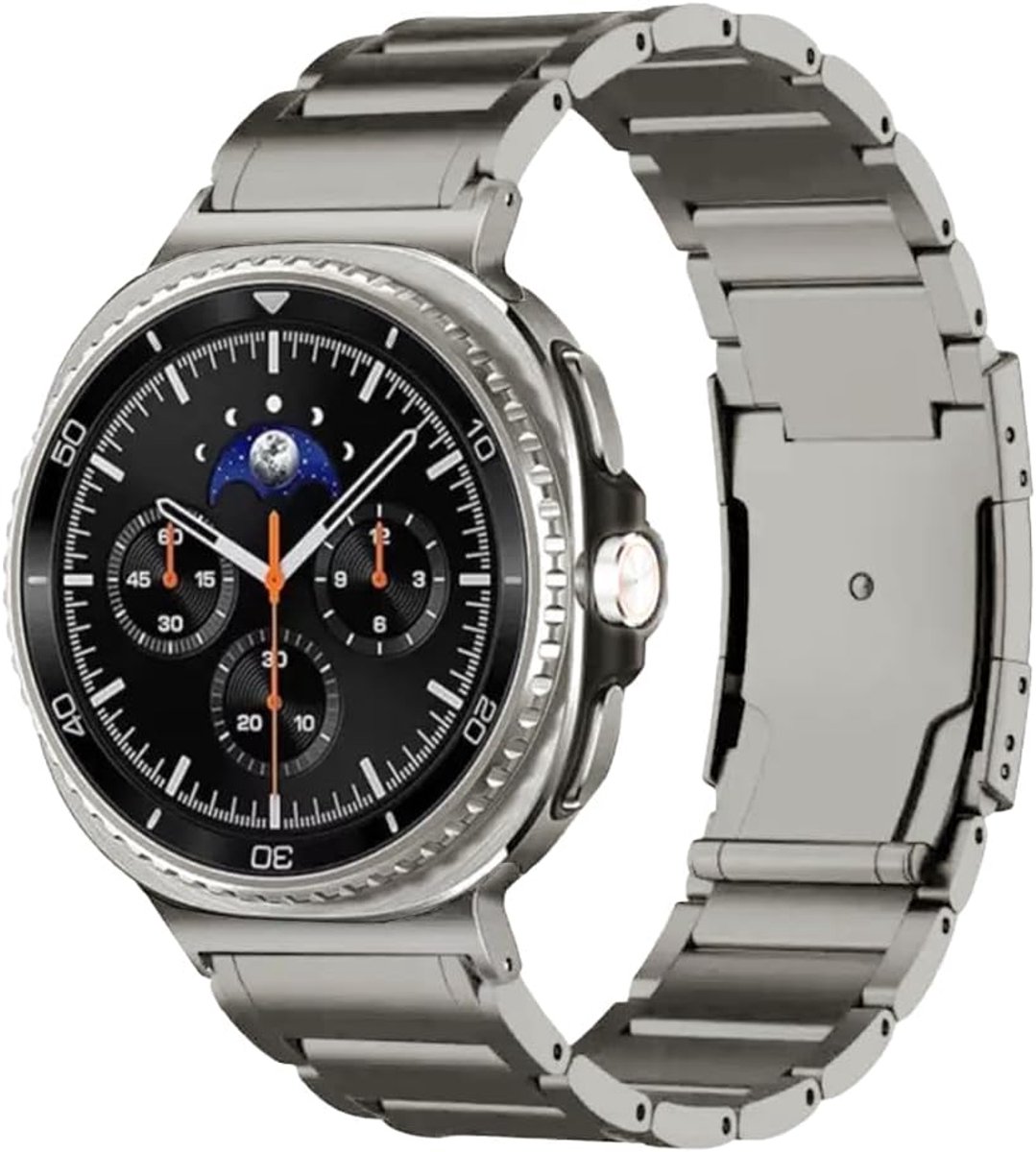 Titanium metalen horlogeband compatibel met Samsung Galaxy Watch 8 40 mm/44 mm/8 Classic 46 mm 2025, lichtgewicht - ShopVlot
