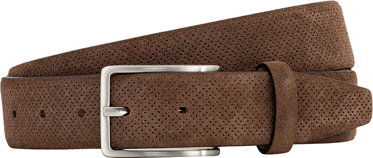 LINDENMANN leren heren riem - bruin