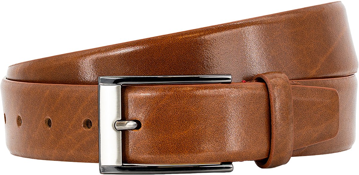 PIERRE CARDIN leren heren riem - cognac