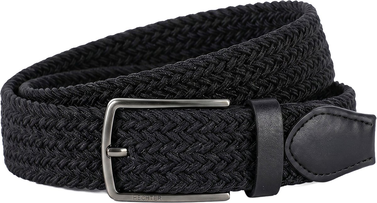 HECHTER elastische heren riem - zwart