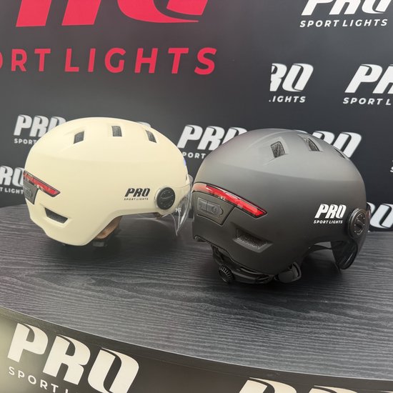 Fietshelm Dames Heren Clearview Helm vizieren & verlichting Fiets E-bike Speed Pedelec NTA 8776 Large Zwart — afbeelding 4