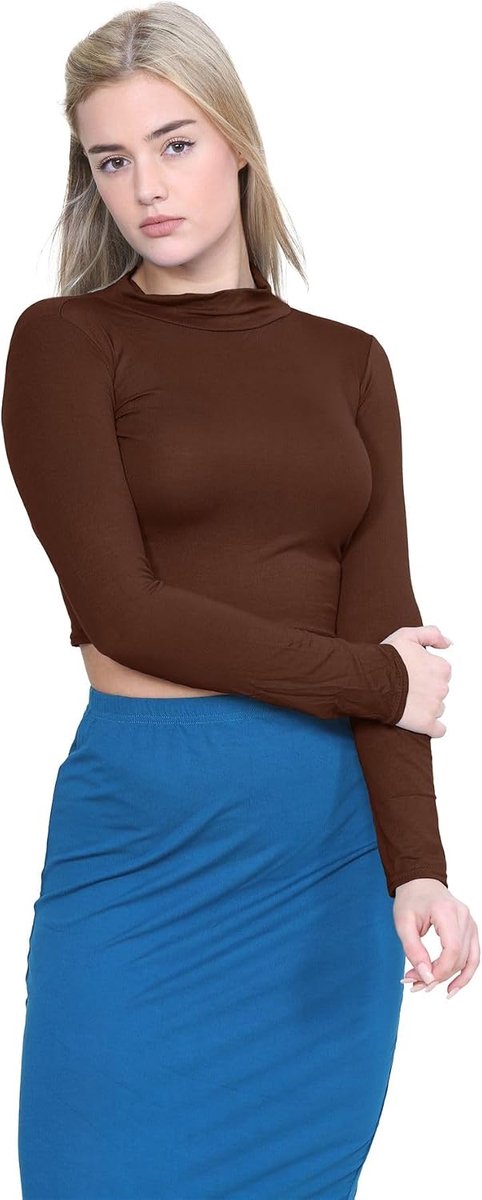 Top Met Lange Mouwen Voor Dames, Coltrui Met Col, Zachte En Comfortabele Chique T-Shirts, Zomer Polo Hals Tops, VK
