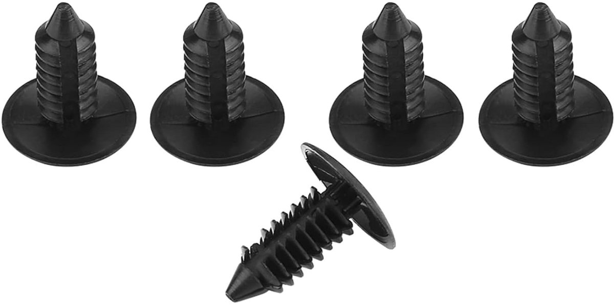 100 stks Fastener Rivet Clips , universele Auto Portierbekleding Bumper Klinknagels Clip Schroeven Push Fastener Retainer Clips voor Auto Reparatie Tool