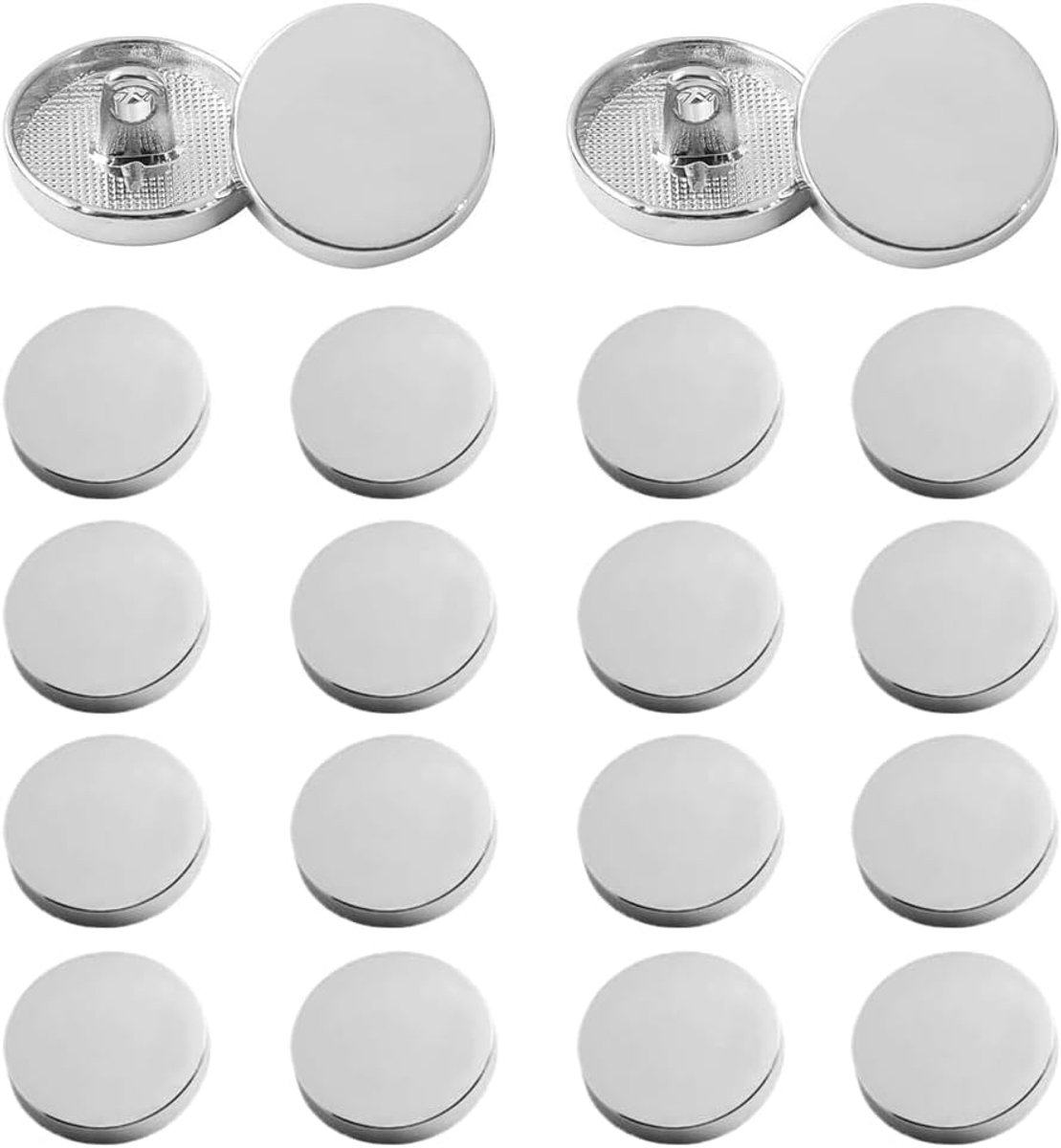 Knopen - 20 st 17mm Knop voor Jeans, Woljak, Jacks, Broeken, Shirts, Kostuums, Uniformen, Klederdracht, Blazer Vervangende NaaiKnop voor Man en Vrouw