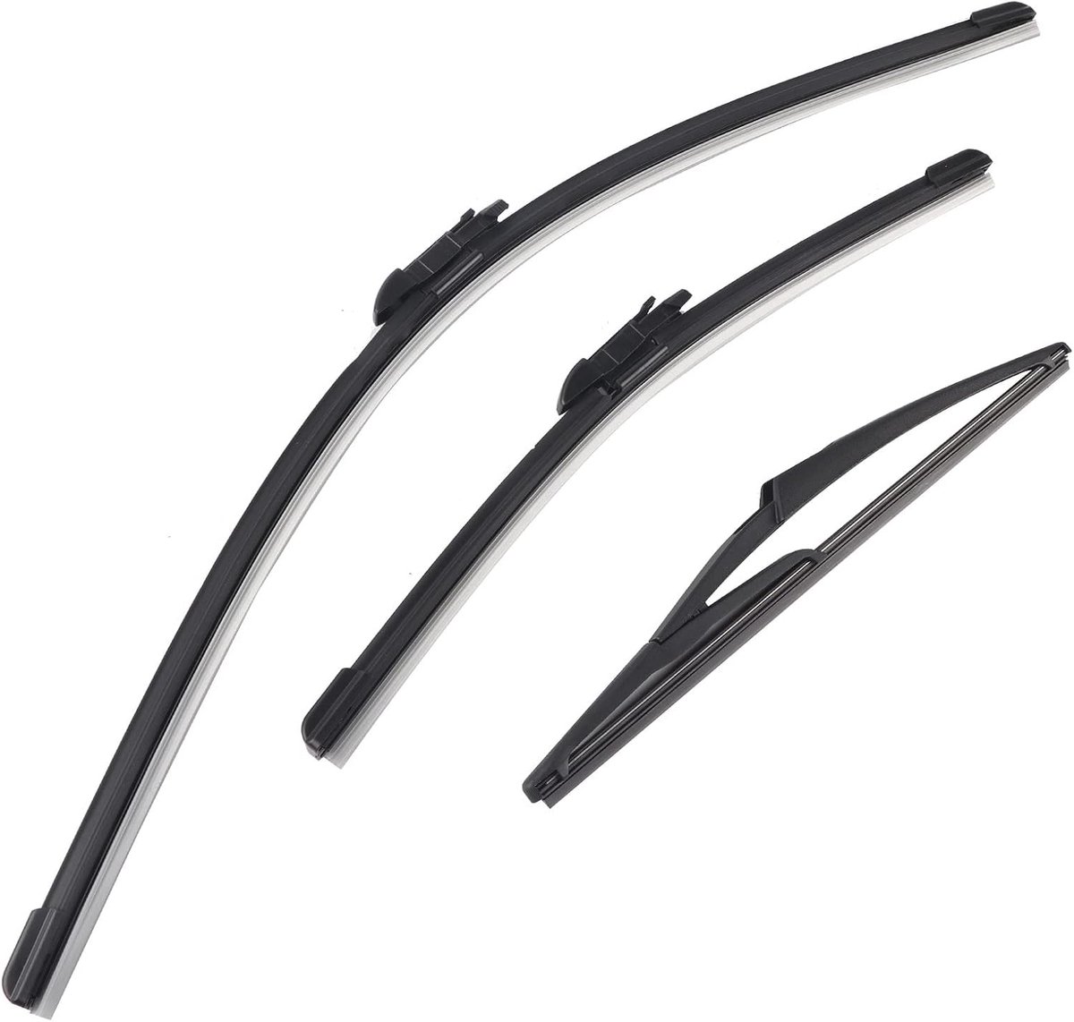 Kwaliteit Ruitenwisser Set voor Auto D 2006-2014, Inclusief Voorruit en Achterruit Wisserbladen 24/16/12 Inch, Professionele Ruitenwissers voor AutoEenvoudige Installatie en Betere Zichtbaarheid
