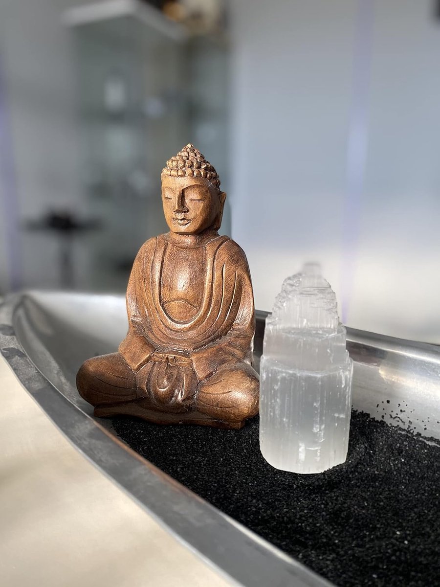 Steen ijsberg Skyscraper toren cascade met voet ca. 10 cm hoog herkomst Marokko edelsteen meditatie - Yoga - Feng Shui