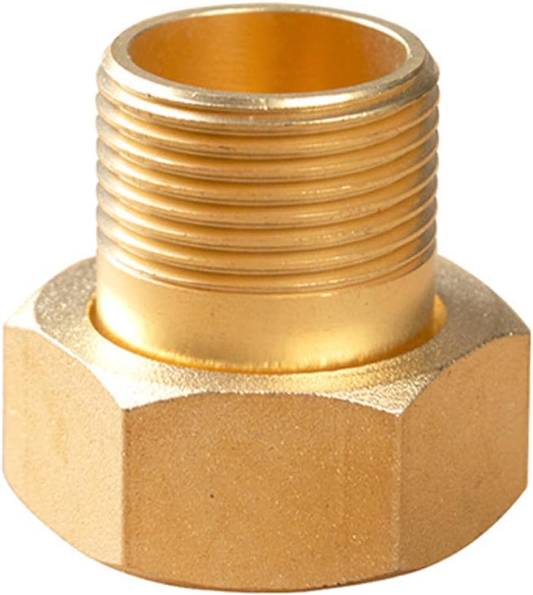 2 stuks watermeter schroefaansluitingen, 1 inch wartelmoer op 3/4 inch buitendraad, geschikt voor circulatiepompverwarming