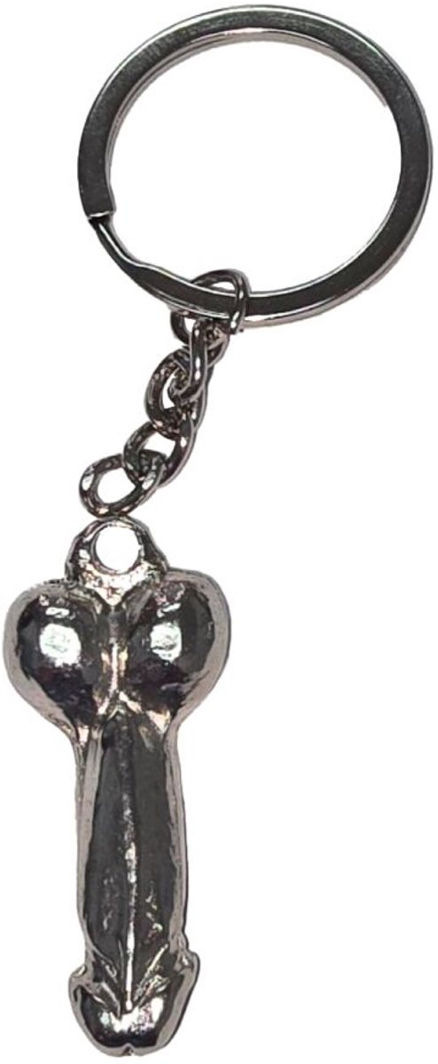Zilveren Penis Sleutelhanger