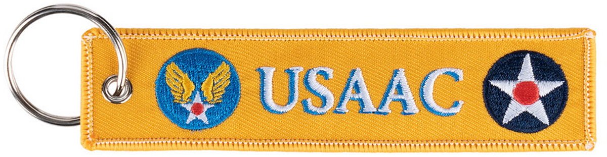 Sleutelhanger USAAC geel #145