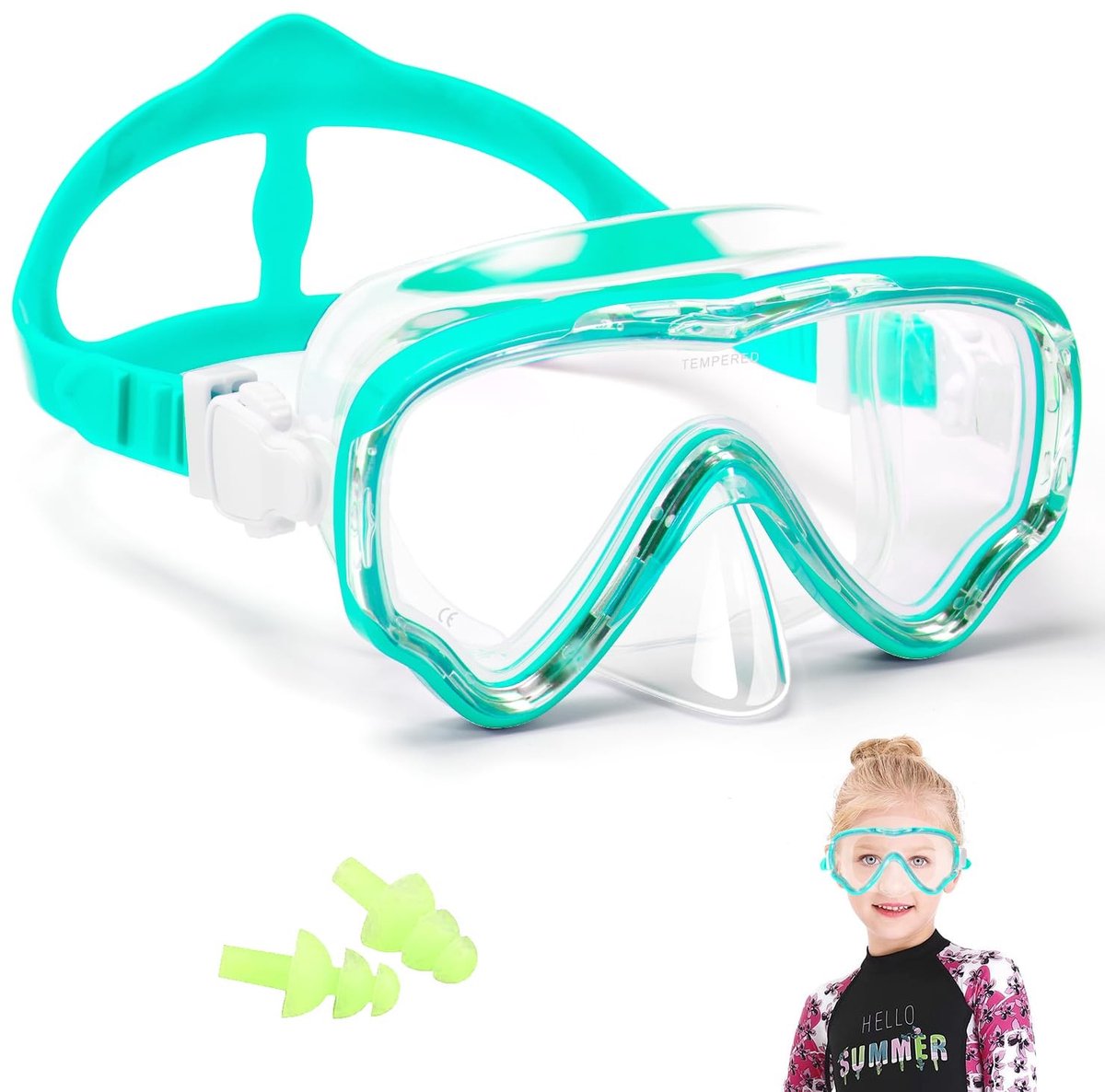 Elzusha - Duikbril voor Kinderen met 180° Panoramazicht
